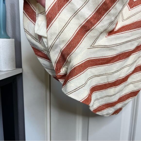 Urban Outfitters Maisey Striped Pocket Overalls Shorts Size Small - Picture 5 of 8